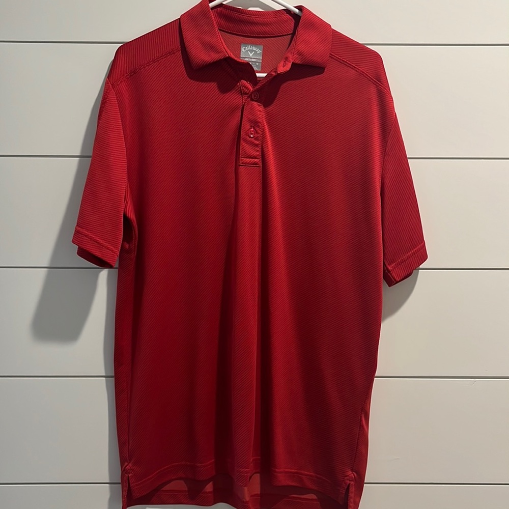 Callaway Opti-dry Red polo shirt size medium